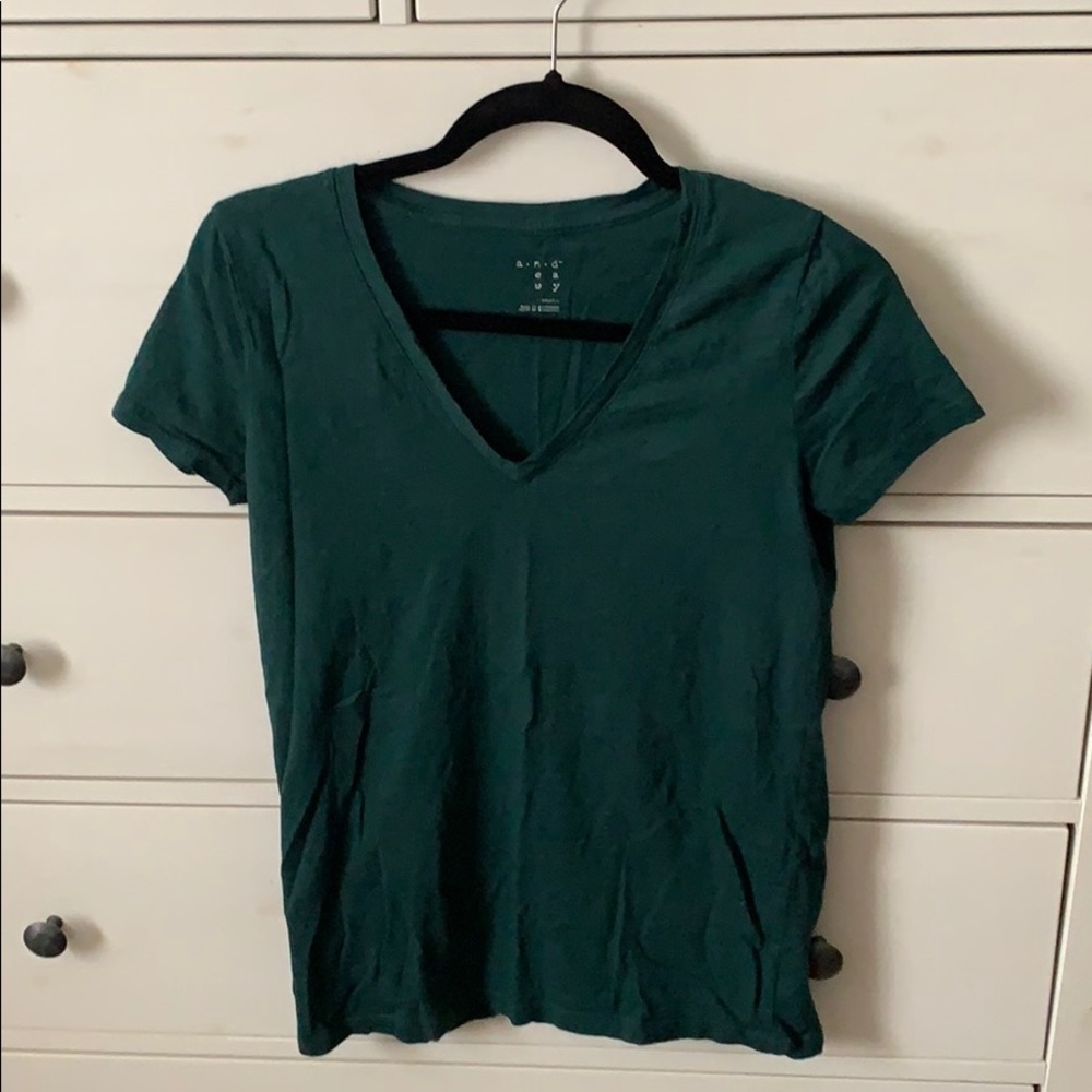 A new day v neck tee